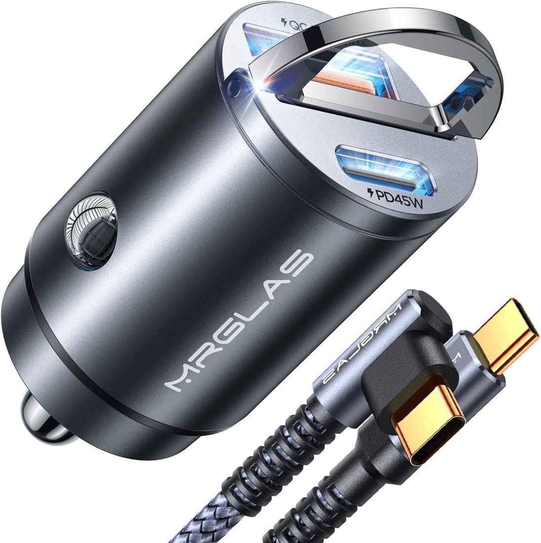 90W Car Charger + USB C Cable