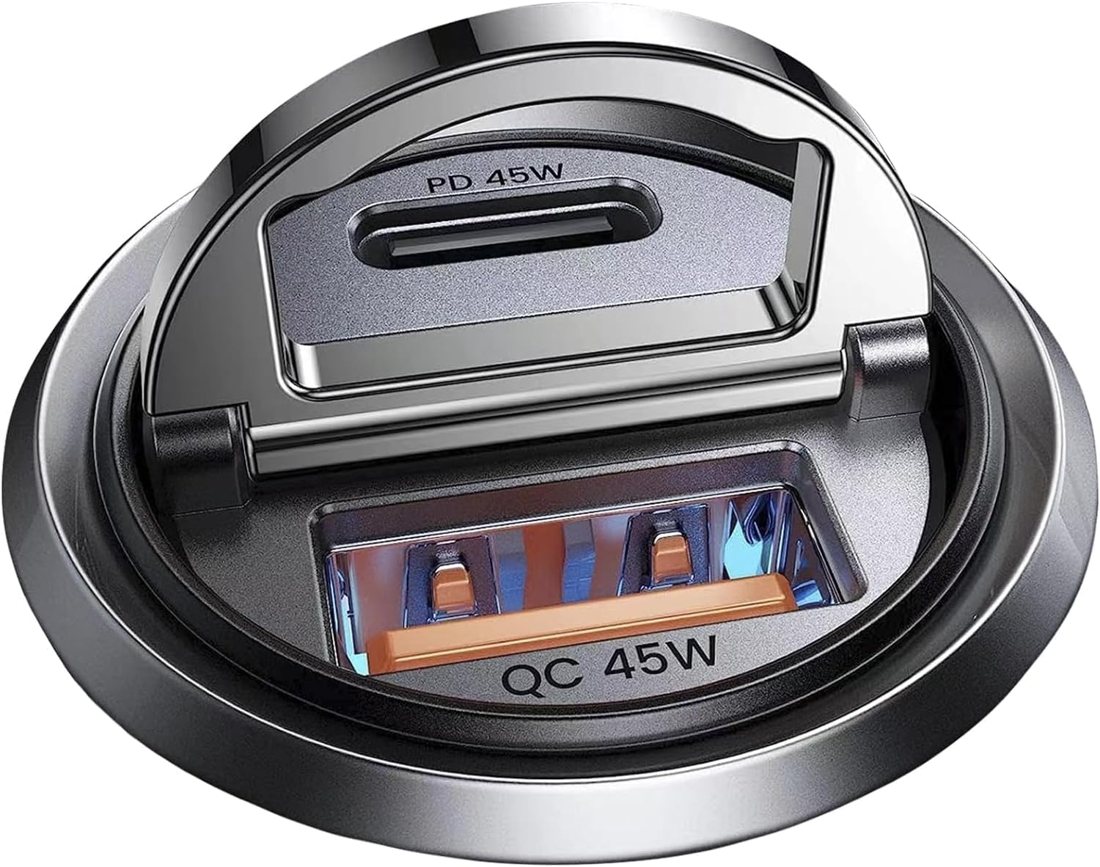 90W USB C Car Charger — Invisible Fit