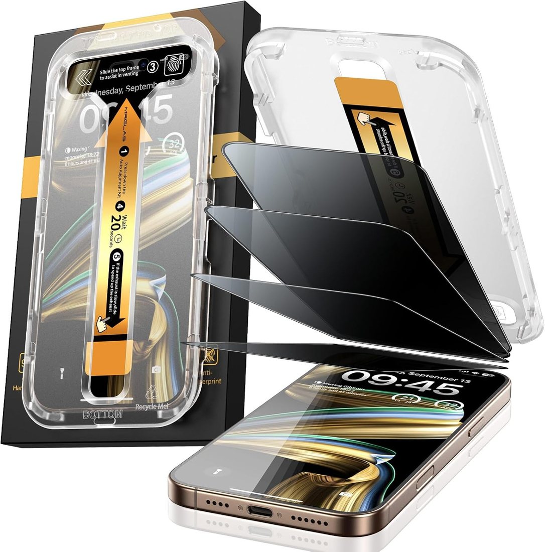 Privacy Glass for iPhone 13 Pro Max — 4-Pack