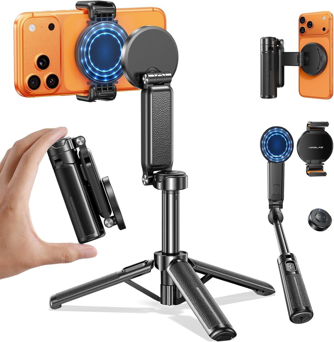 Magnetic Mini Selfie Stick Tripod — 17"
